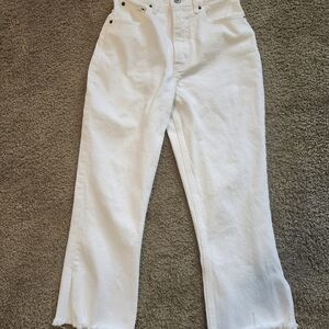 Abercrombie and Fitch Ultra High Rise Kick Flare Women's Size 25/0 White Jeans